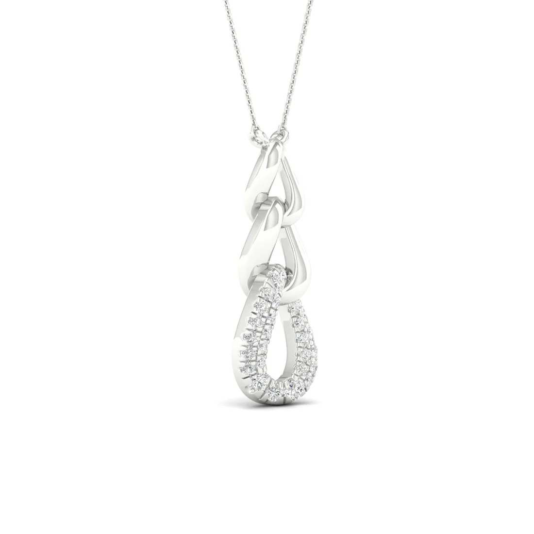 0.20 CTW Lab Grown Diamond Link Pendant