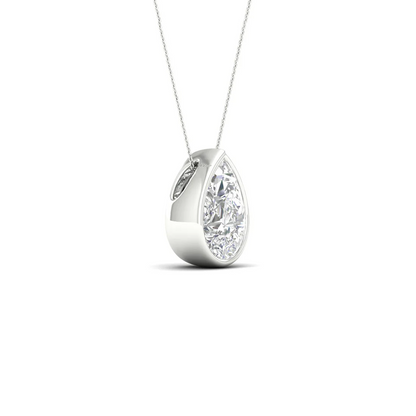 1 CTW Lab Grown Diamond Bezel Set Pendant