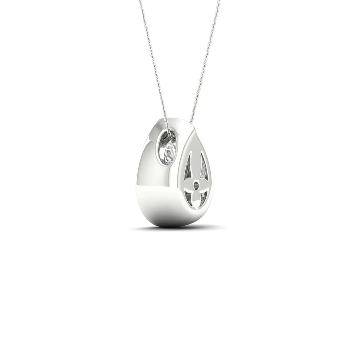 1 CTW Lab Grown Diamond Bezel Set Pendant