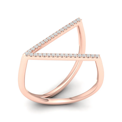 0.12Ctw Lab Grown Diamond V Band