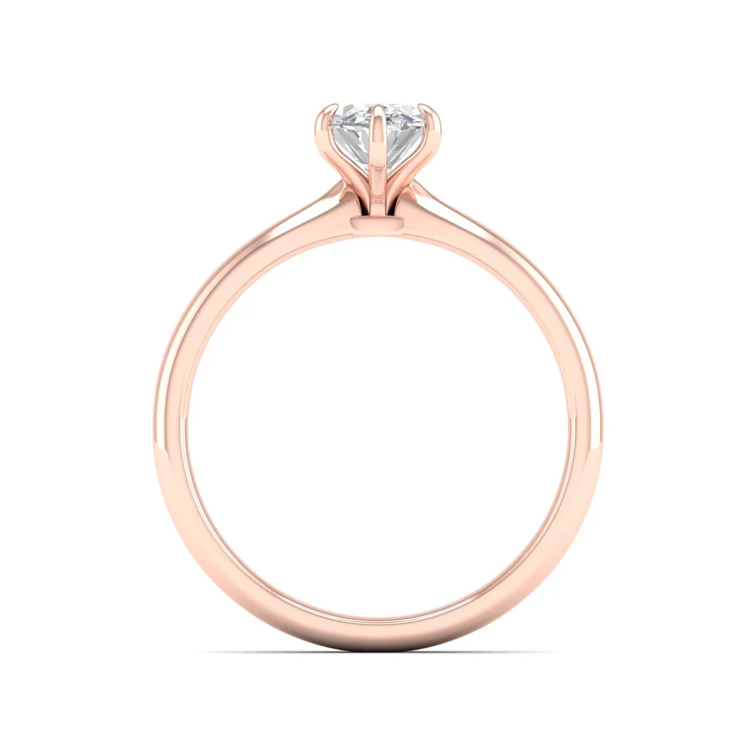 0.70 CTW Oval Solitaire Lab Grown Diamond Women Ring