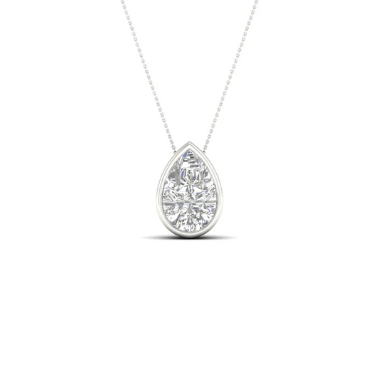 1 CTW Lab Grown Diamond Bezel Set Pendant