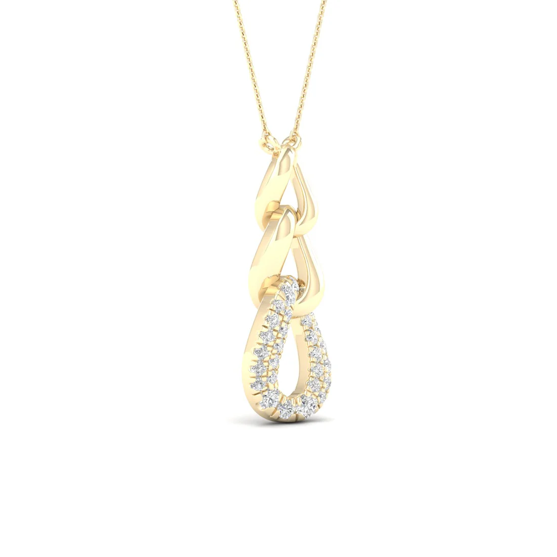 0.20 CTW Lab Grown Diamond Link Pendant
