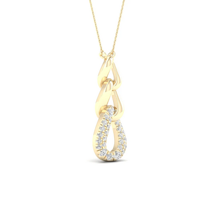 0.20 CTW Lab Grown Diamond Link Pendant