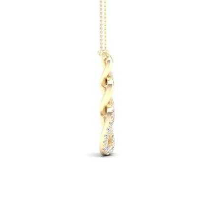 0.20 CTW Lab Grown Diamond Link Pendant
