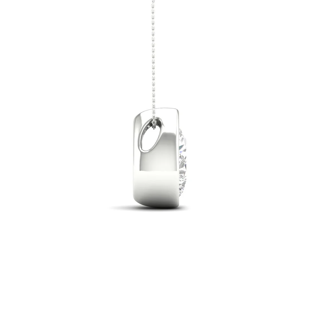 1 CTW Lab Grown Diamond Bezel Set Pendant