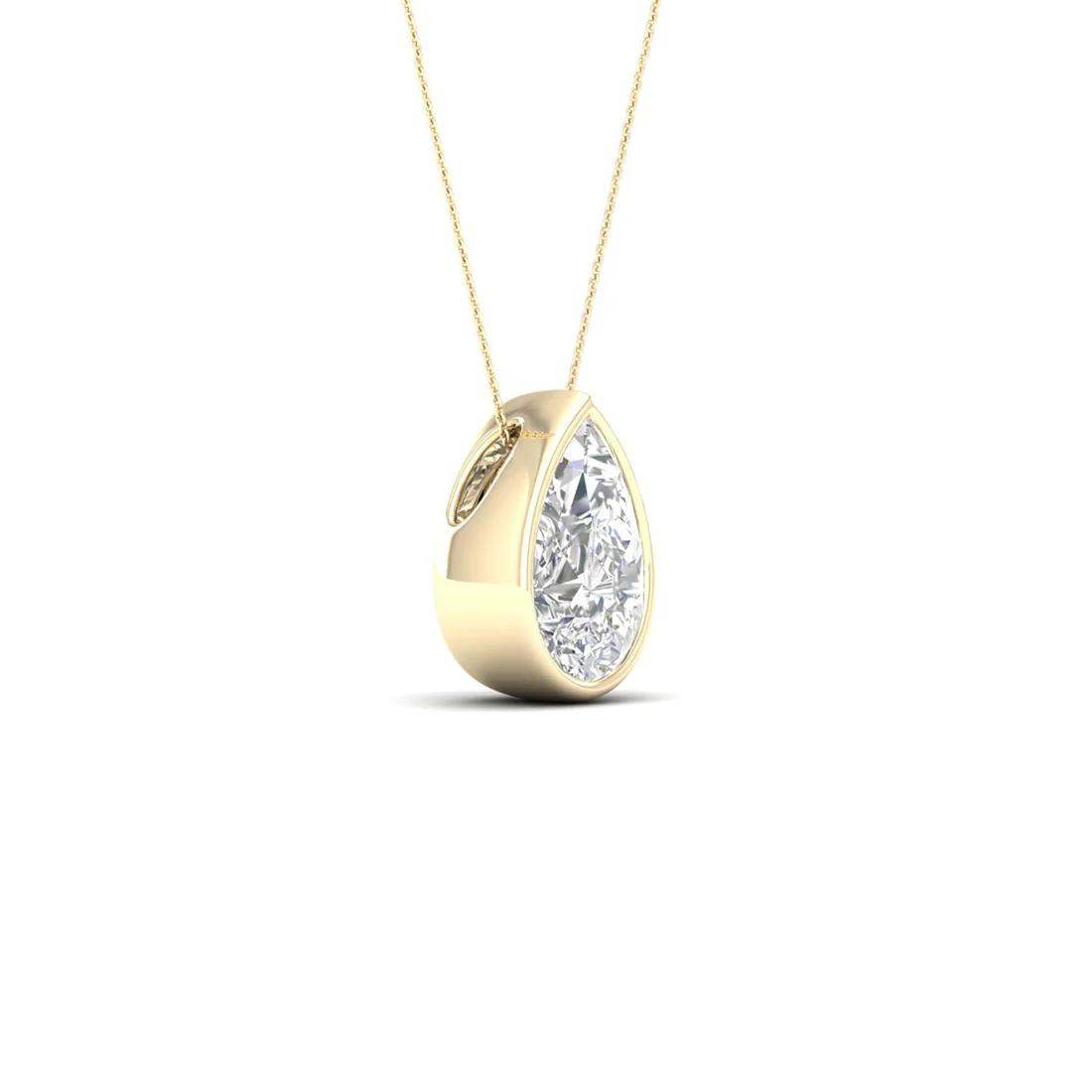 1 CTW Lab Grown Diamond Bezel Set Pendant
