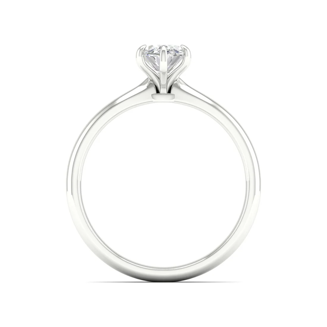 0.70 CTW Oval Solitaire Lab Grown Diamond Women Ring