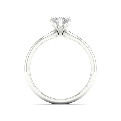 0.70 CTW Oval Solitaire Lab Grown Diamond Women Ring