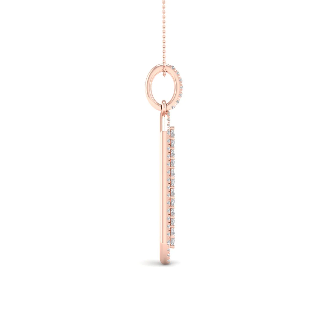 0.50 CTW Lab Grown Diamond Princess Cut Pendant