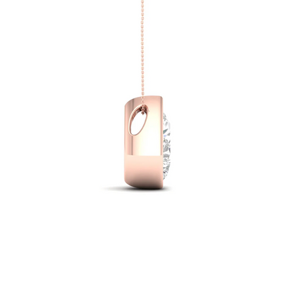 1.50 CTW Lab Grown Diamond Pear Cut Solitaire Pendant