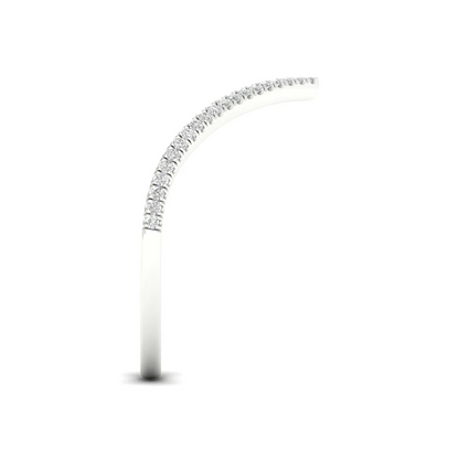 0.16Ctw Lab Grown Diamond Chevron Band