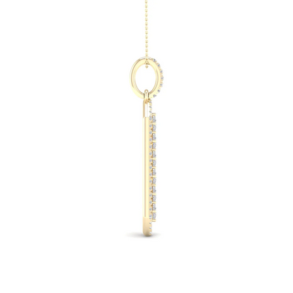 0.50 CTW Lab Grown Diamond Princess Cut Pendant