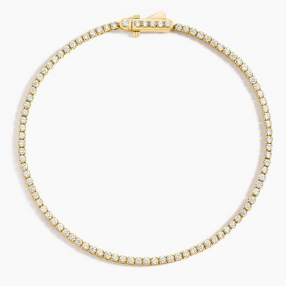 6.5 Inch 1CTW Round Lab Grown Diamond Tennis Bracelet
