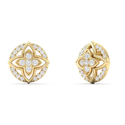 0.23 CTW Lab Grown Diamond Flower Stud Earring