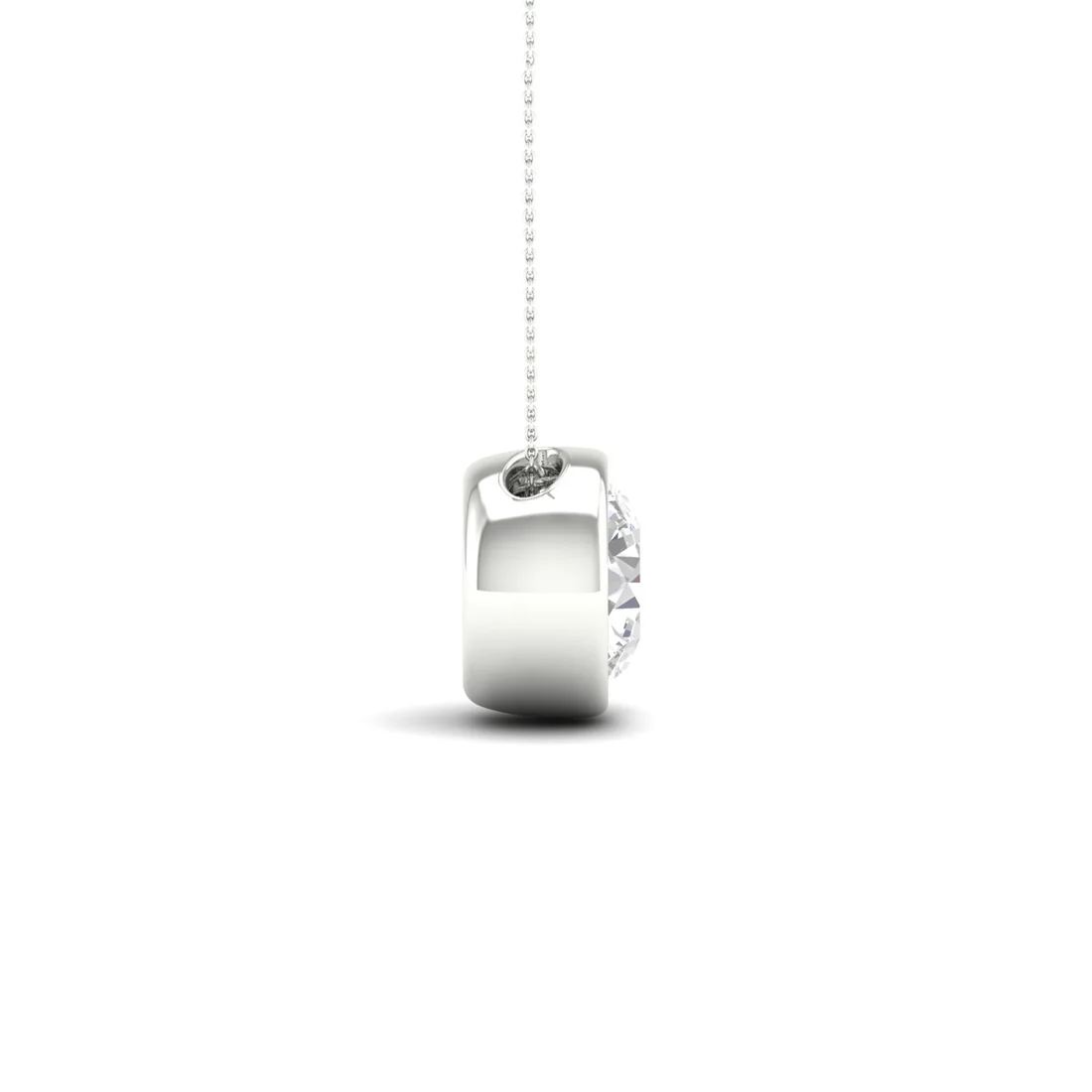 1.50 CTW Lab Grown Diamond Bezel Set Pendant