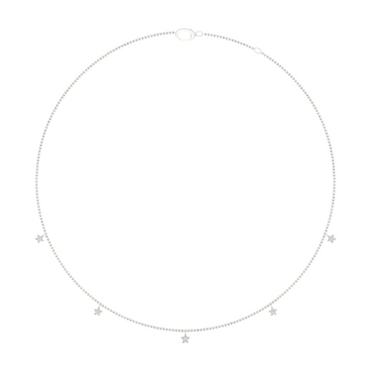 0.20CTW Star Fashion Lab Grown Diamond Chain For Women