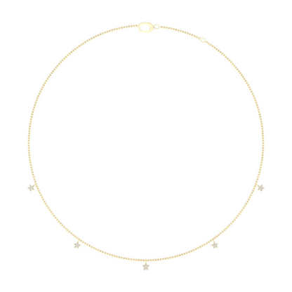 0.20CTW Star Fashion Lab Grown Diamond Chain For Women
