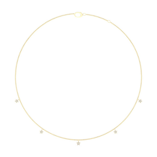 0.20CTW Star Fashion Lab Grown Diamond Chain For Women