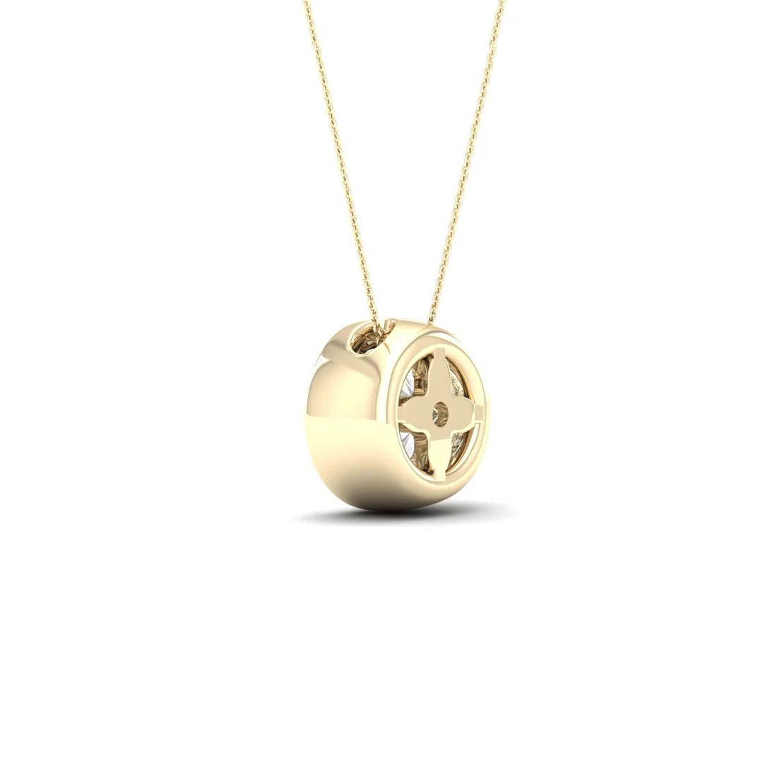 1.50 CTW Lab Grown Diamond Bezel Set Pendant