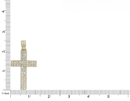 2.5 Inch Lab Grown Diamond Cross Custom Pendant