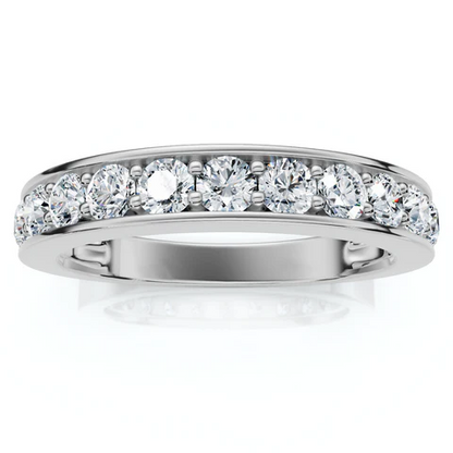 0.4 CTW Lab Grown Diamond Half Eternity Wedding Band