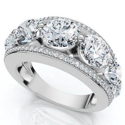 4 CTW Lab Grown Diamond Unisex Wedding Ring