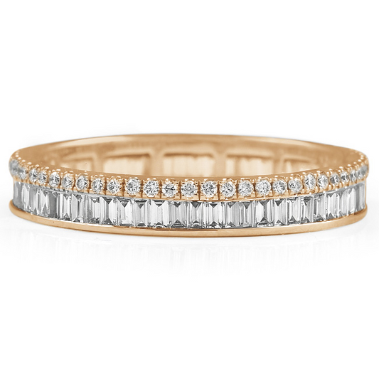 14k White Gold Alternative Lab Grown Diamond Band