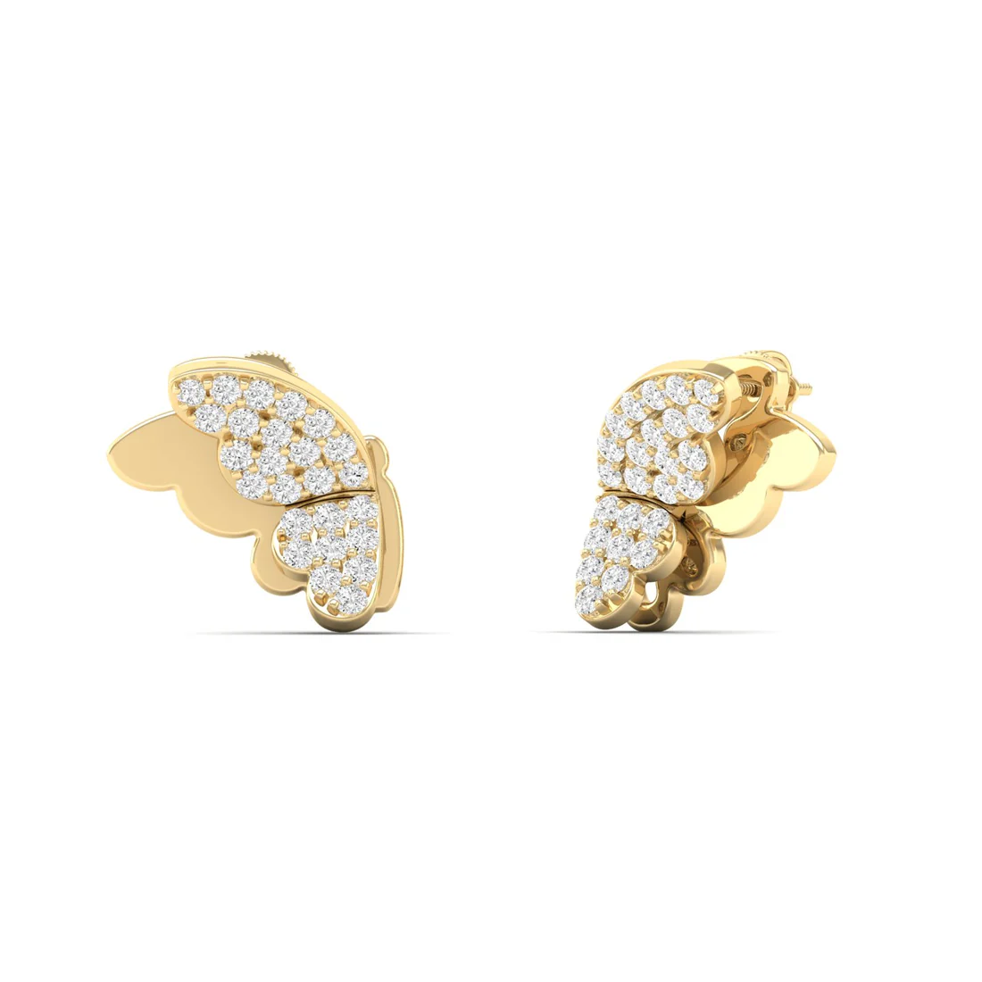 0.18 CTW Lab Grown Diamond Unique Butterfly Earring