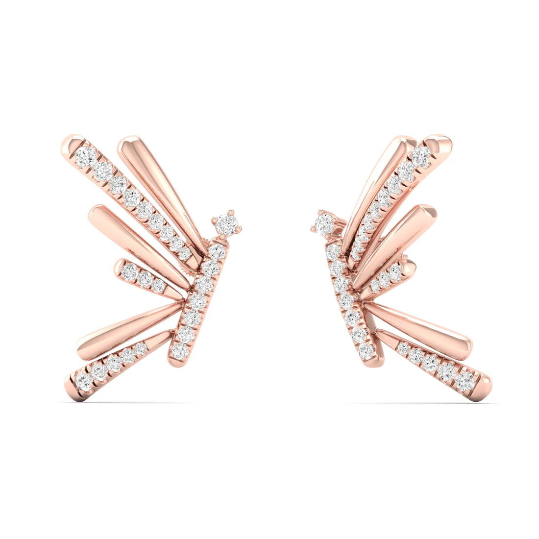 0.29 Ctw Lab Grown Diamond Beautiful Butterfly Earring