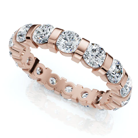 2.33 CTW Lab Grown Diamond Bar Set Eternity Band