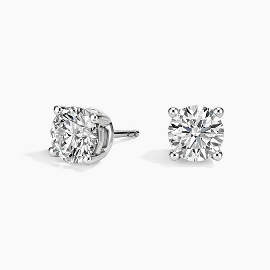 4 Prong 2 ct. Lab Grown Diamond Stud Earrings