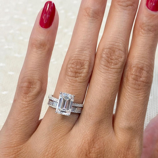 14k White Gold Alternative Lab Grown Diamond Band