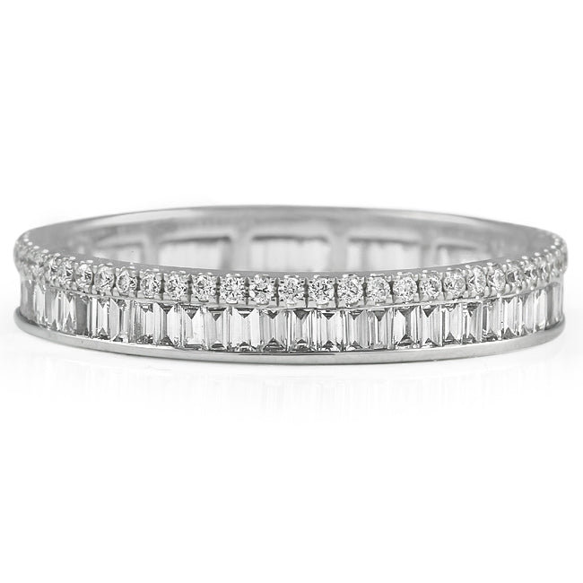 14k White Gold Alternative Lab Grown Diamond Band