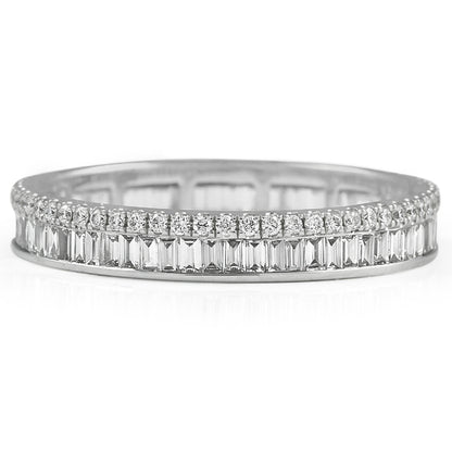 14k White Gold Alternative Lab Grown Diamond Band