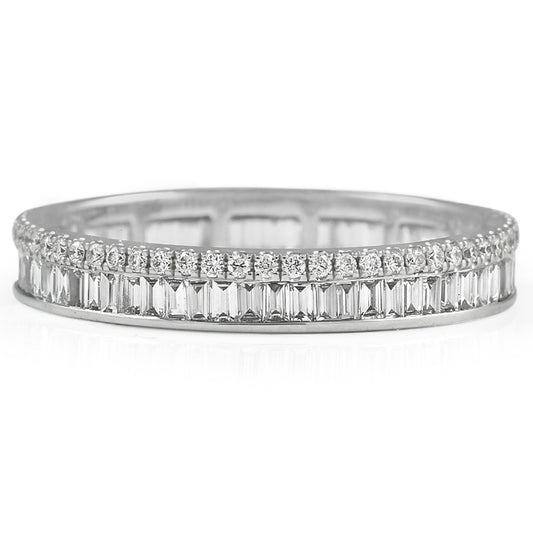 14k White Gold Alternative Lab Grown Diamond Band