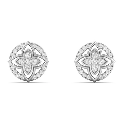 0.23 CTW Lab Grown Diamond Flower Stud Earring