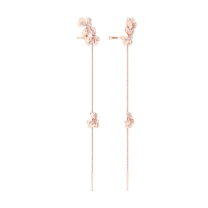 0.38 CTW Lab Grown Diamond Heart Shape Patels Drop Earring