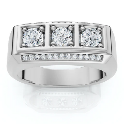 1 CTW Lab Grown Diamond Mens Ring