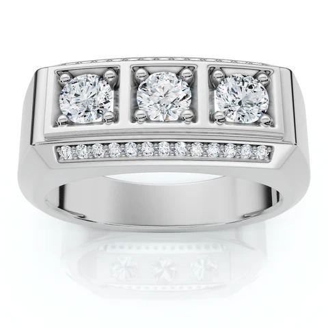 1 CTW Lab Grown Diamond Mens Ring