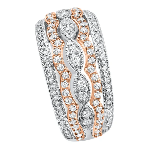 0.50 CTW Lab Grown Diamond Art Deco Engagement Ring