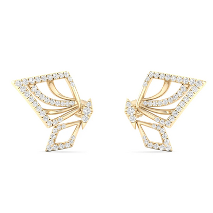 0.46 CTW La Grown Diamond Sparkle Wing Butterfly Earring