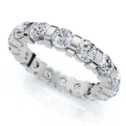 2.33 CTW Lab Grown Diamond Bar Set Eternity Band