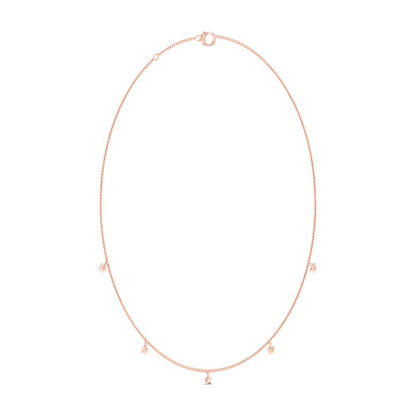 0.20CTW Star Fashion Lab Grown Diamond Chain For Women