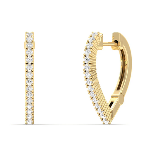 0.18 CTW Lab Grown Diamond Huggie Earring