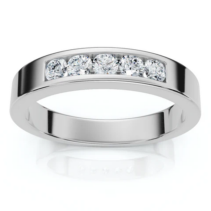 0.25 CTW Lab Grown Diamond Channel Set Men's Ring