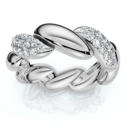 Lab Grown Diamond Twisted Stackable Wedding Band