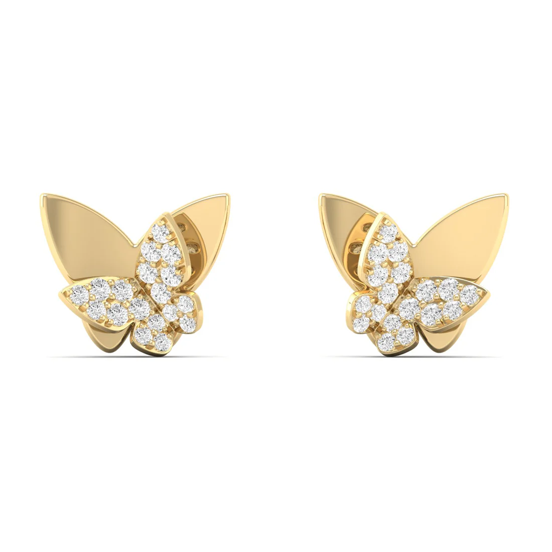 0.18 CTW Lab Grown Diamond Butterfly Stud Earring