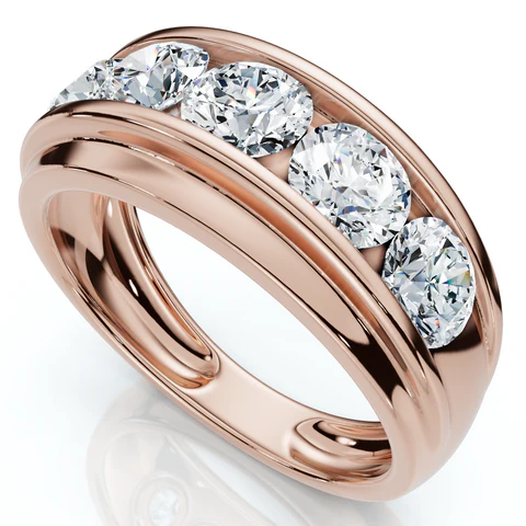 2 CTW Lab Grown Diamond Wedding Ring For Men
