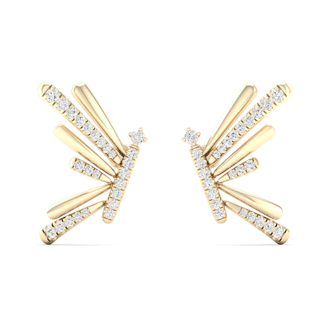 0.29 Ctw Lab Grown Diamond Beautiful Butterfly Earring
